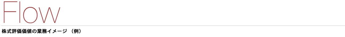 株式評価価値の業務イメージ（例）